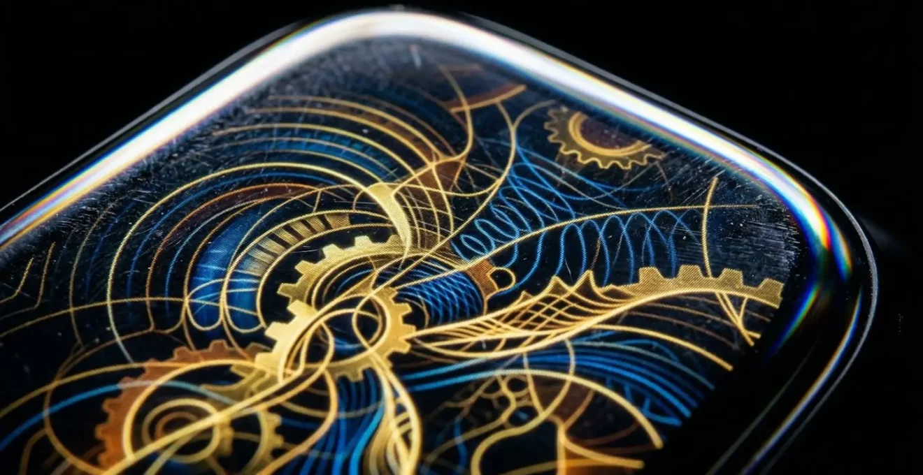 Visualisation artistique de données sur cadran de montre connectée de luxe
